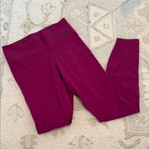 Nike Women's burgundy Leggings